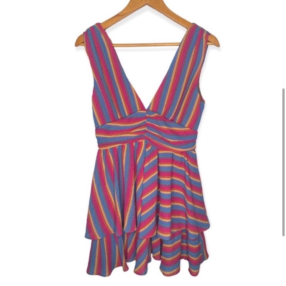 Rainbow Blue Blush Colorful Dress